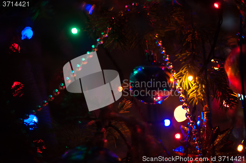 Image of New year bokeh background