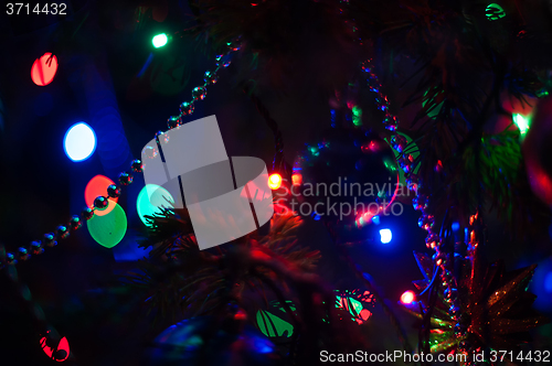 Image of New year bokeh background