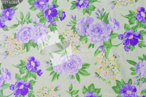 Image of Background with fabric flowers