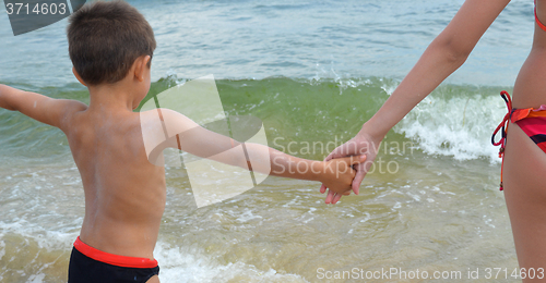 Image of Mother and son