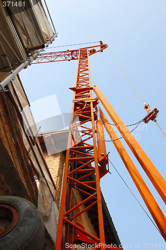 Image of crane,close up