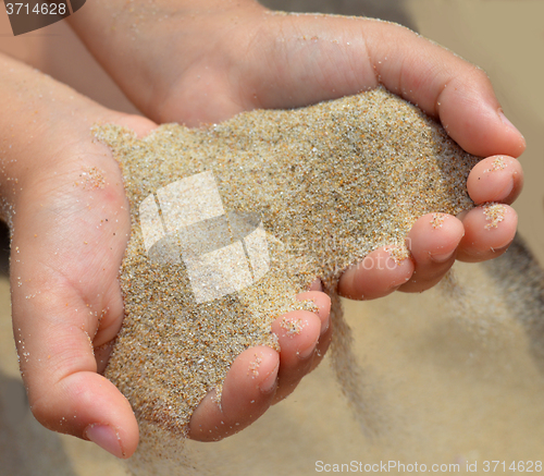 Image of Heart from sand