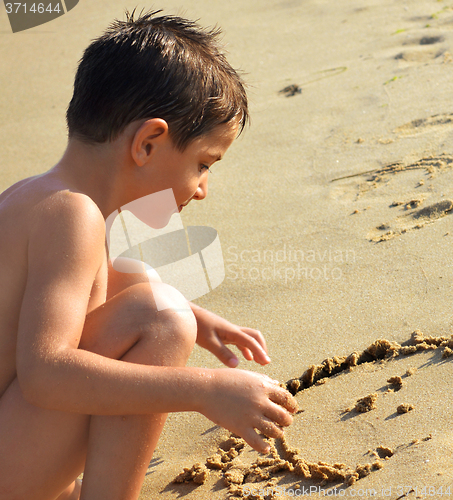 Image of Drawing in the sand