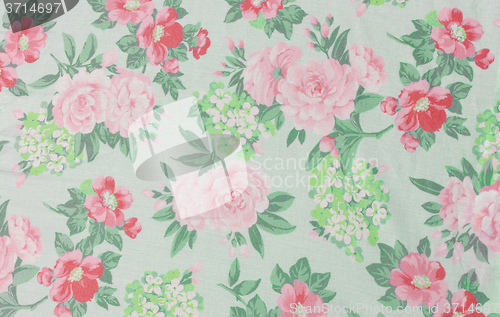 Image of Background with fabric flowers