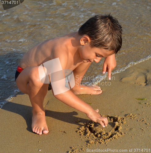 Image of Drawing in the sand