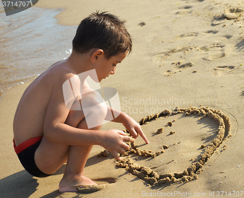 Image of Drawing in the sand