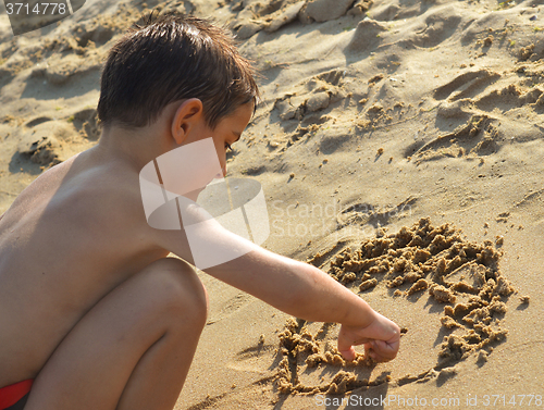 Image of Drawing in the sand