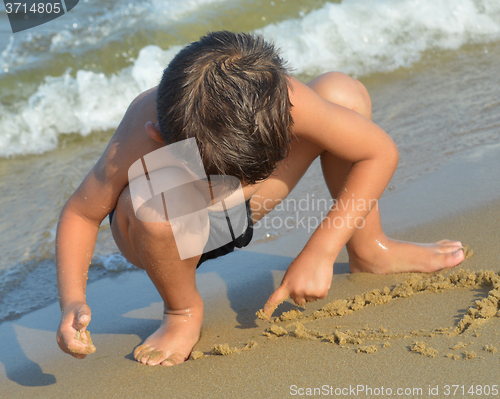 Image of Drawing in the sand