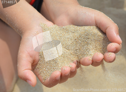 Image of Heart from sand