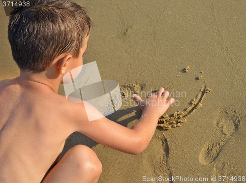 Image of Drawing in the sand