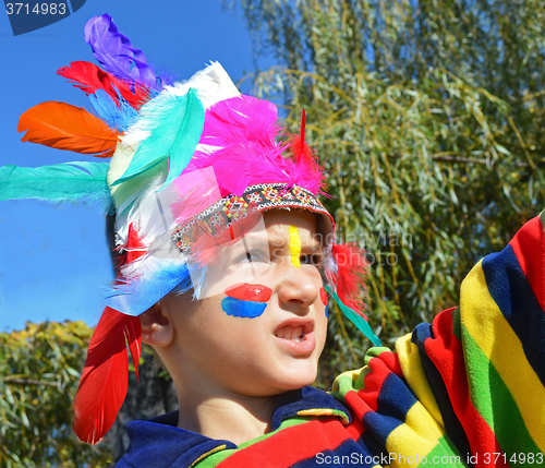 Image of Kid dressed as Injun