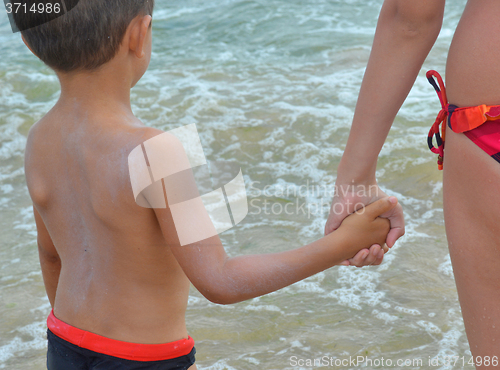 Image of Mother and son