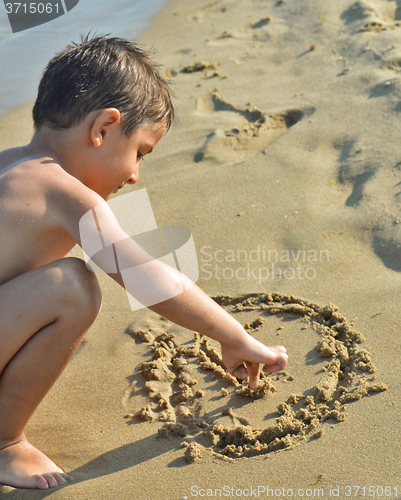Image of Drawing in the sand