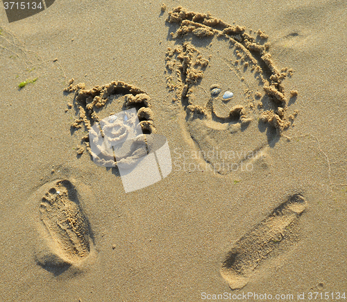 Image of Drawing on the sand