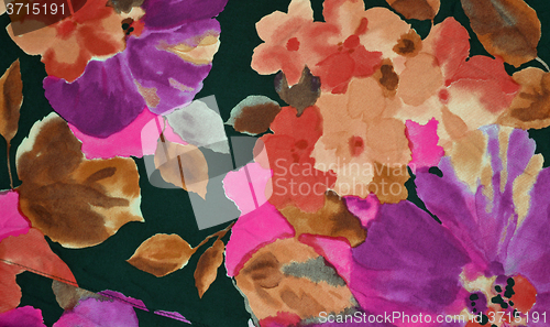Image of Background with fabric flowers