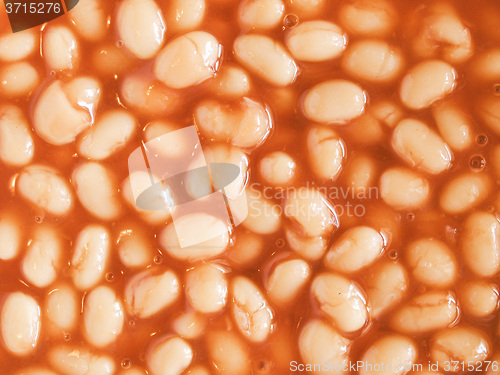 Image of Retro looking Baked beans