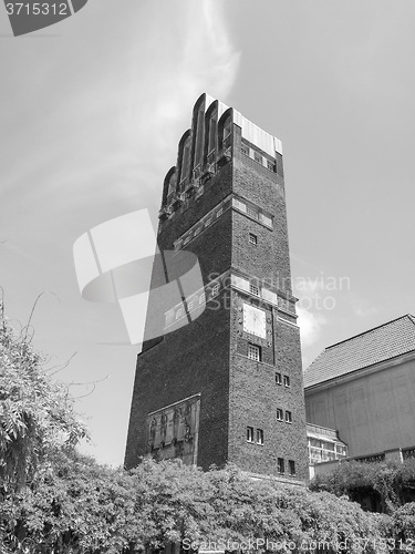 Image of Black and white Wedding Tower in Darmstadt