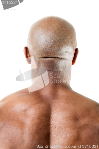 Image of Muscular Mans Back of Head