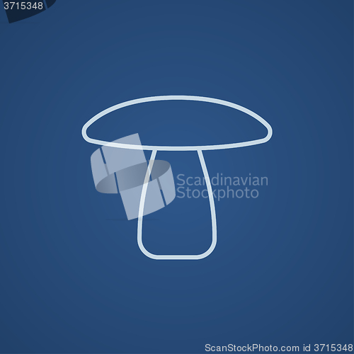Image of Mushroom line icon.