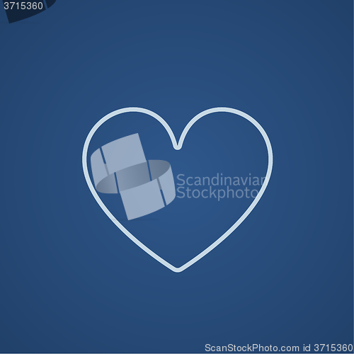 Image of Heart sign line icon.