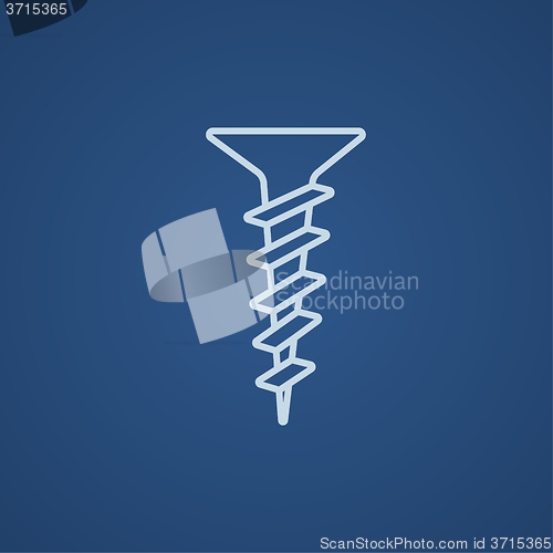 Image of Screw line icon.