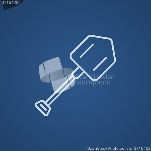 Image of Shovel line icon.