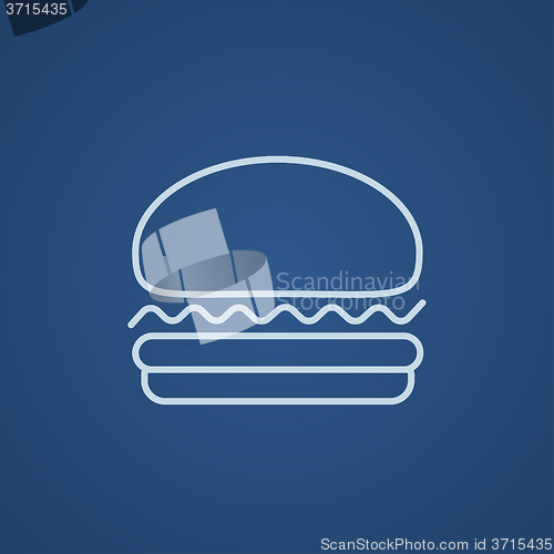 Image of Hamburger line icon.