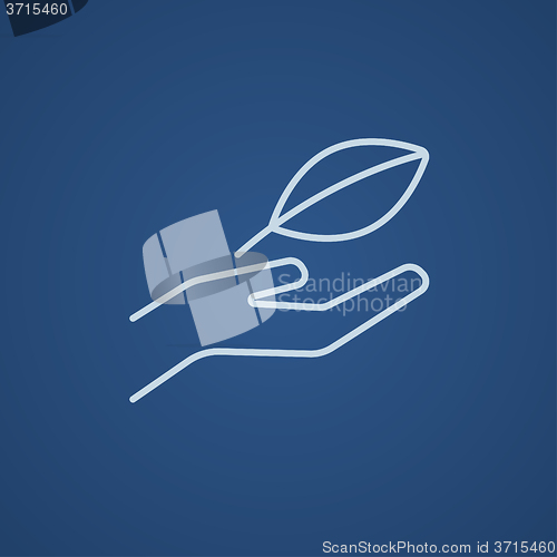 Image of Environmental protection line icon.