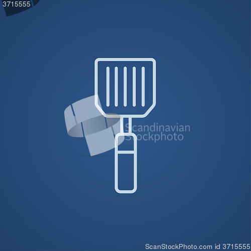 Image of Kitchen spatula line icon.