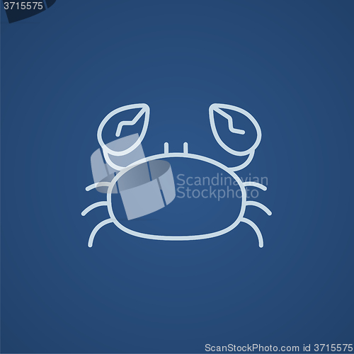 Image of Crab line icon.