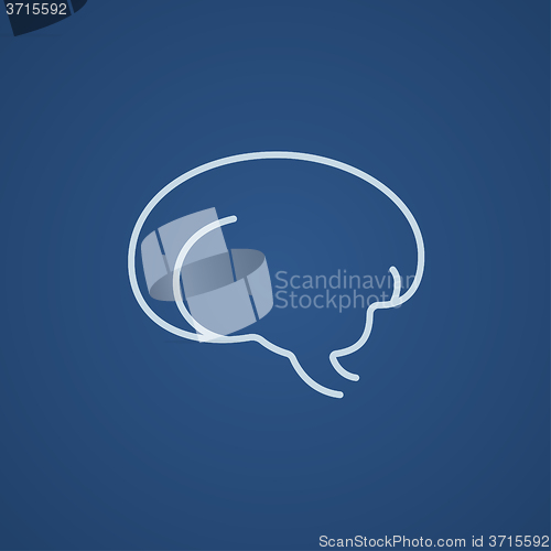 Image of Brain line icon.