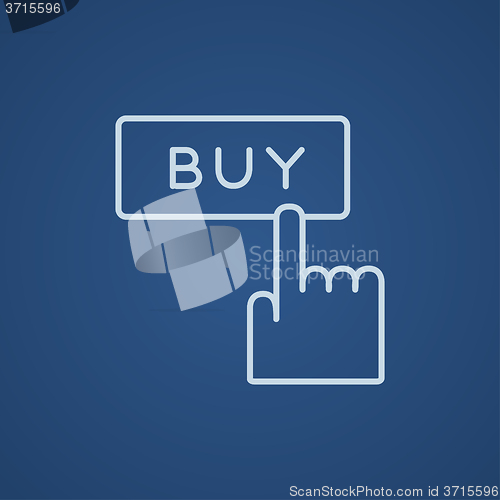 Image of Buy button line icon.