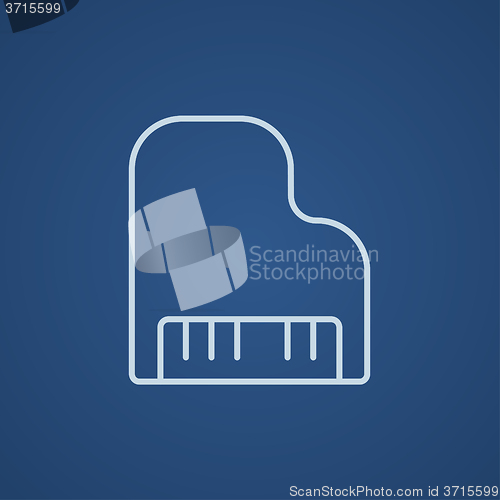 Image of Piano line icon.