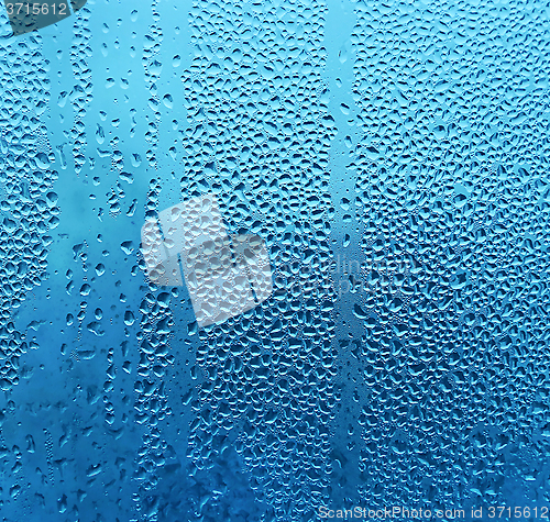 Image of Water drops on glass