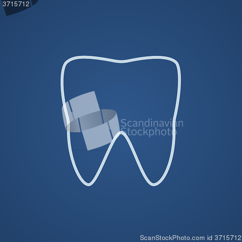 Image of Tooth line icon.