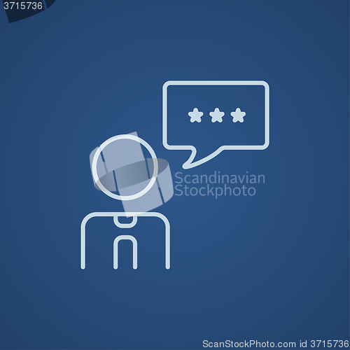 Image of Customer service line icon.