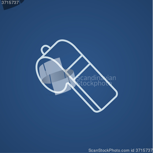 Image of Whistle line icon.