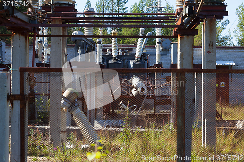 Image of The destruction at the transformer substation