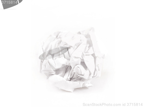 Image of close-up of crumpled paper ball 