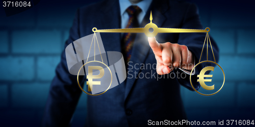 Image of Comparing The Russian Ruble With The Euro