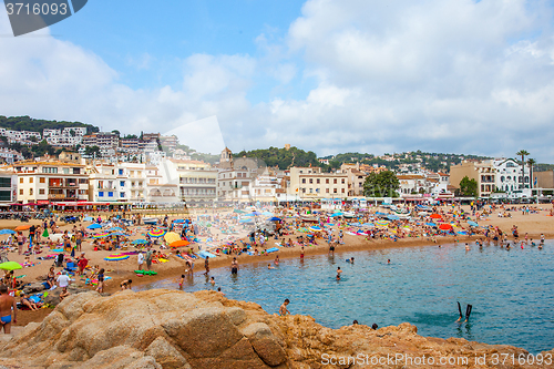 Image of Gran Platja beach in the Tossa de Mar town