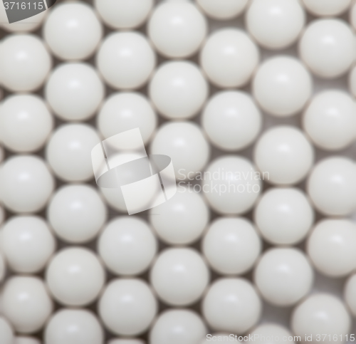 Image of white balls background