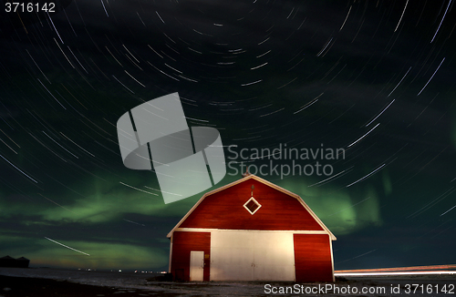 Image of Northern Lights Canada Barn