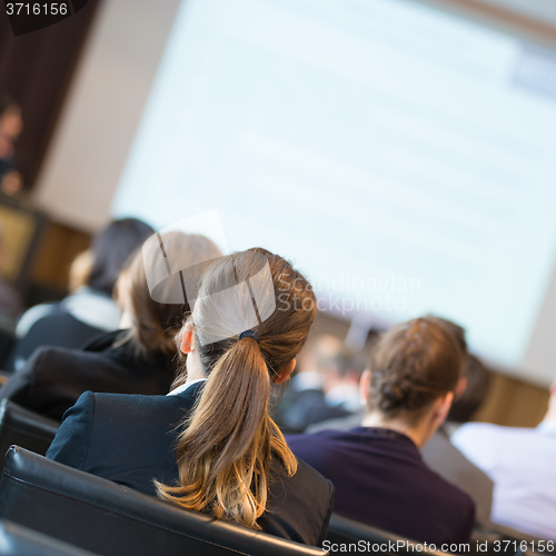 Image of Audience in the lecture hall.