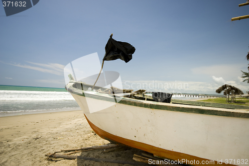 Image of fishing boat on ruta del sol ecuador