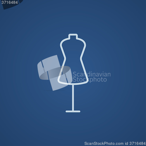 Image of Mannequin line icon.