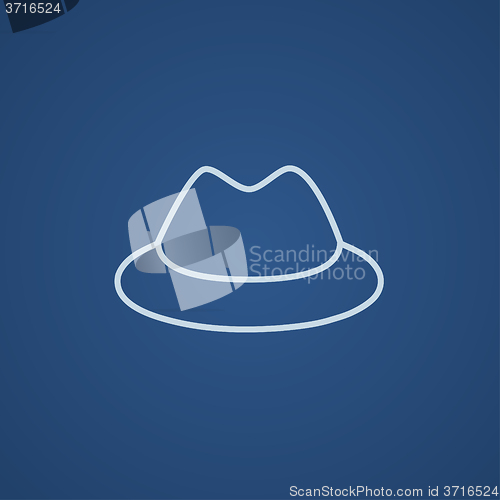 Image of Classic hat line icon.