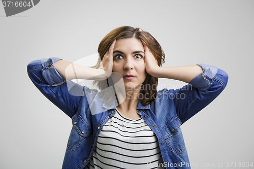 Image of Astonished woman