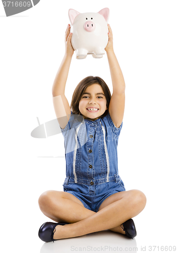 Image of Holding a piggybank