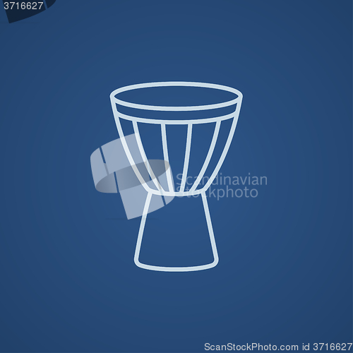 Image of Timpani line icon.